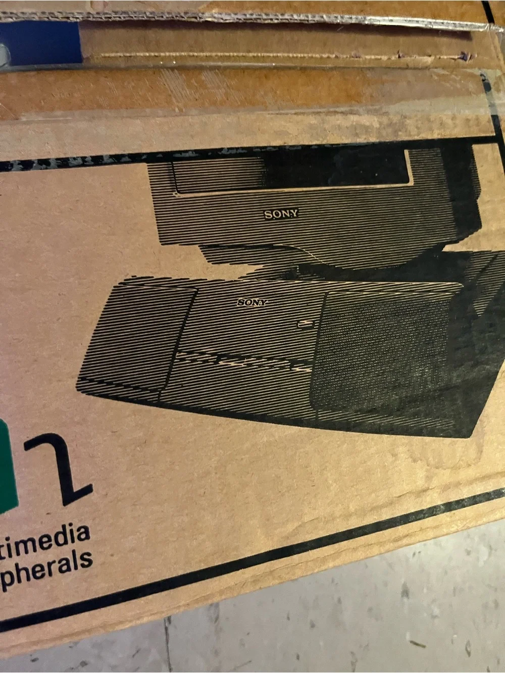 NIB vintage SONY CSS-B100 computer platform speaker system BRAND NEW